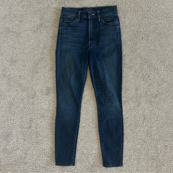MOTHER Denim - Mother The Swooner Ankle Jeans‎ Size 26 Blue High Rise Skinny in Squeeze Play